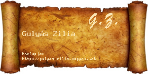 Gulyás Zilia névjegykártya