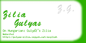 zilia gulyas business card